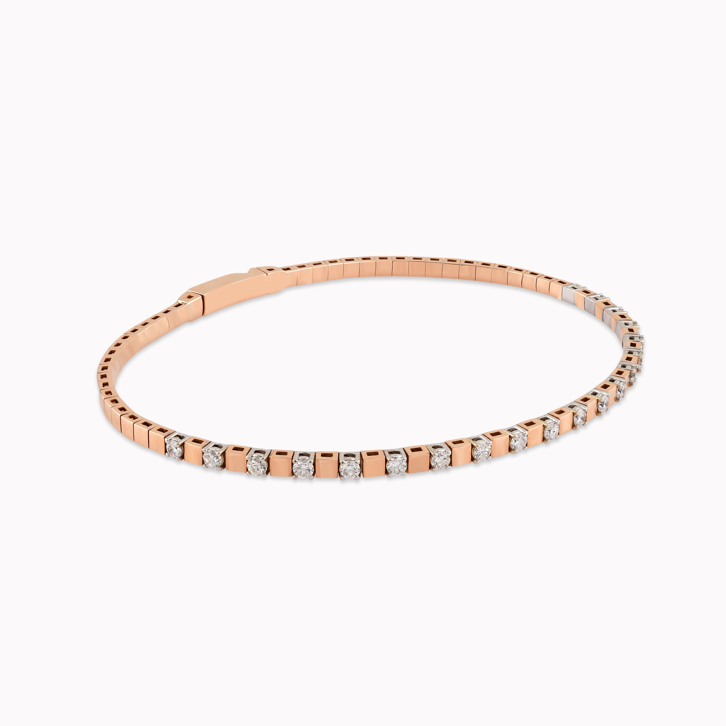 Bratara Aur Roz 14K cu Diamante 0.59ct