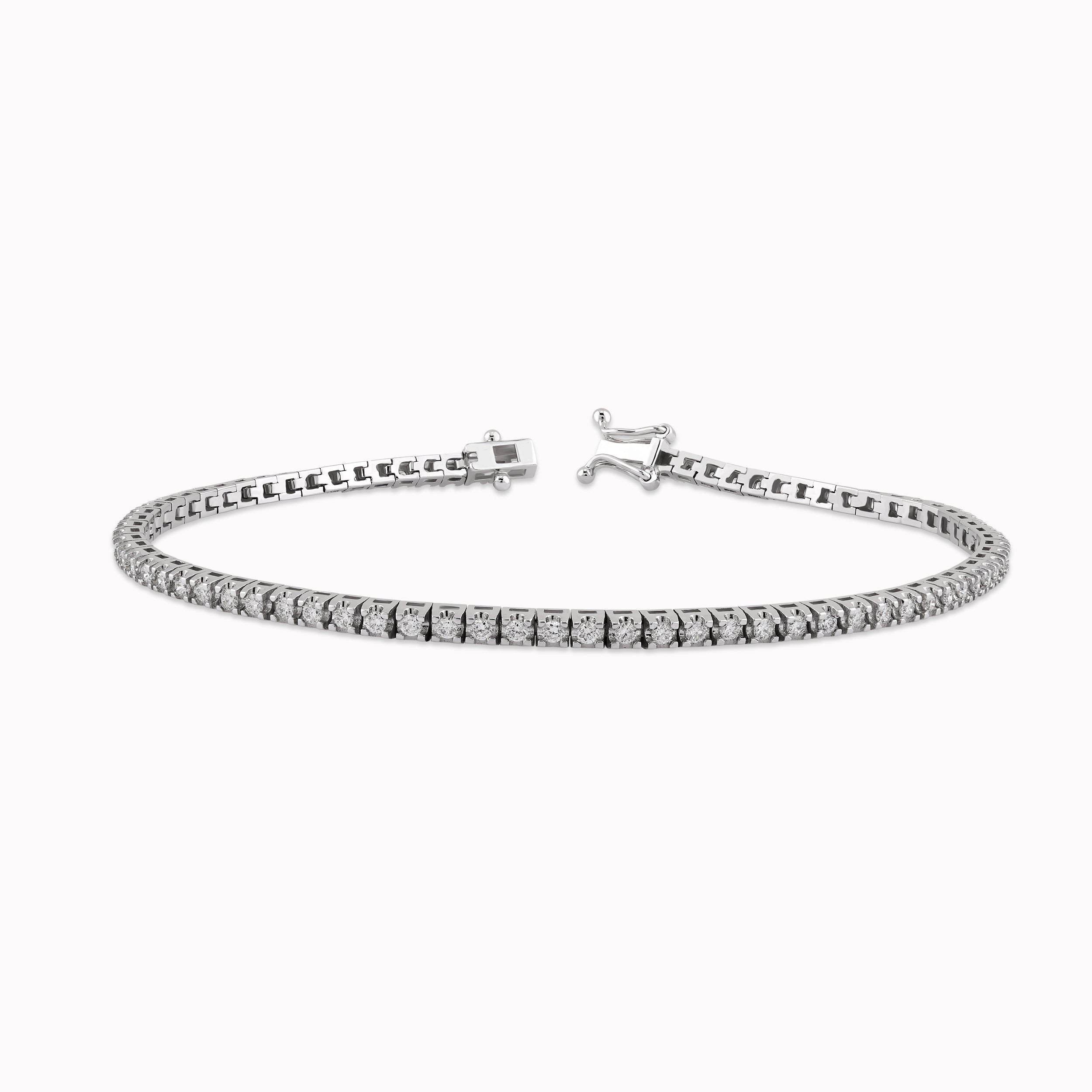 Bratara Aur Alb 14K cu Diamante 1.00ct