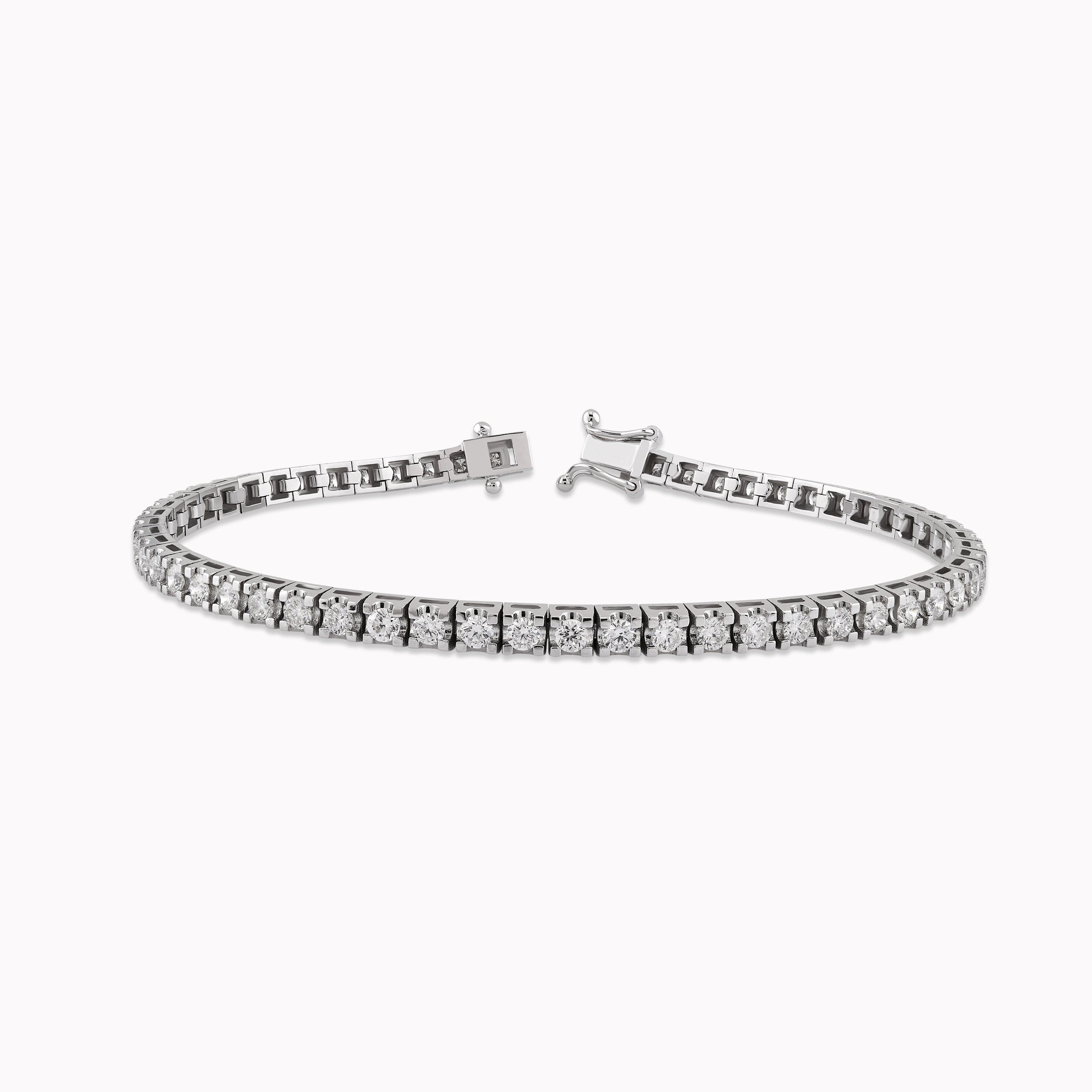 Bratara Aur Alb 14K cu Diamante 3.00ct