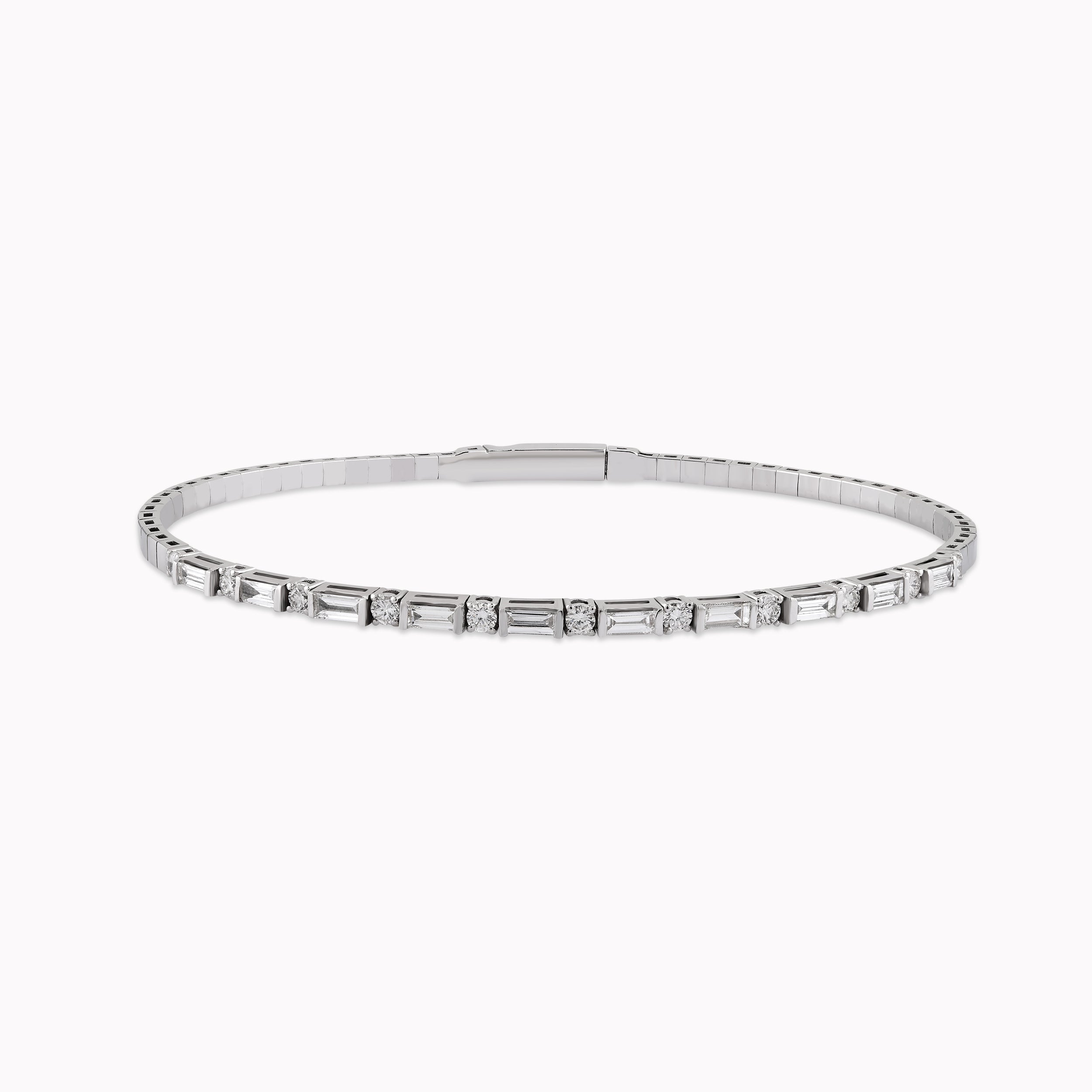 Bratara Aur Alb 14K cu Diamante 0.89ct