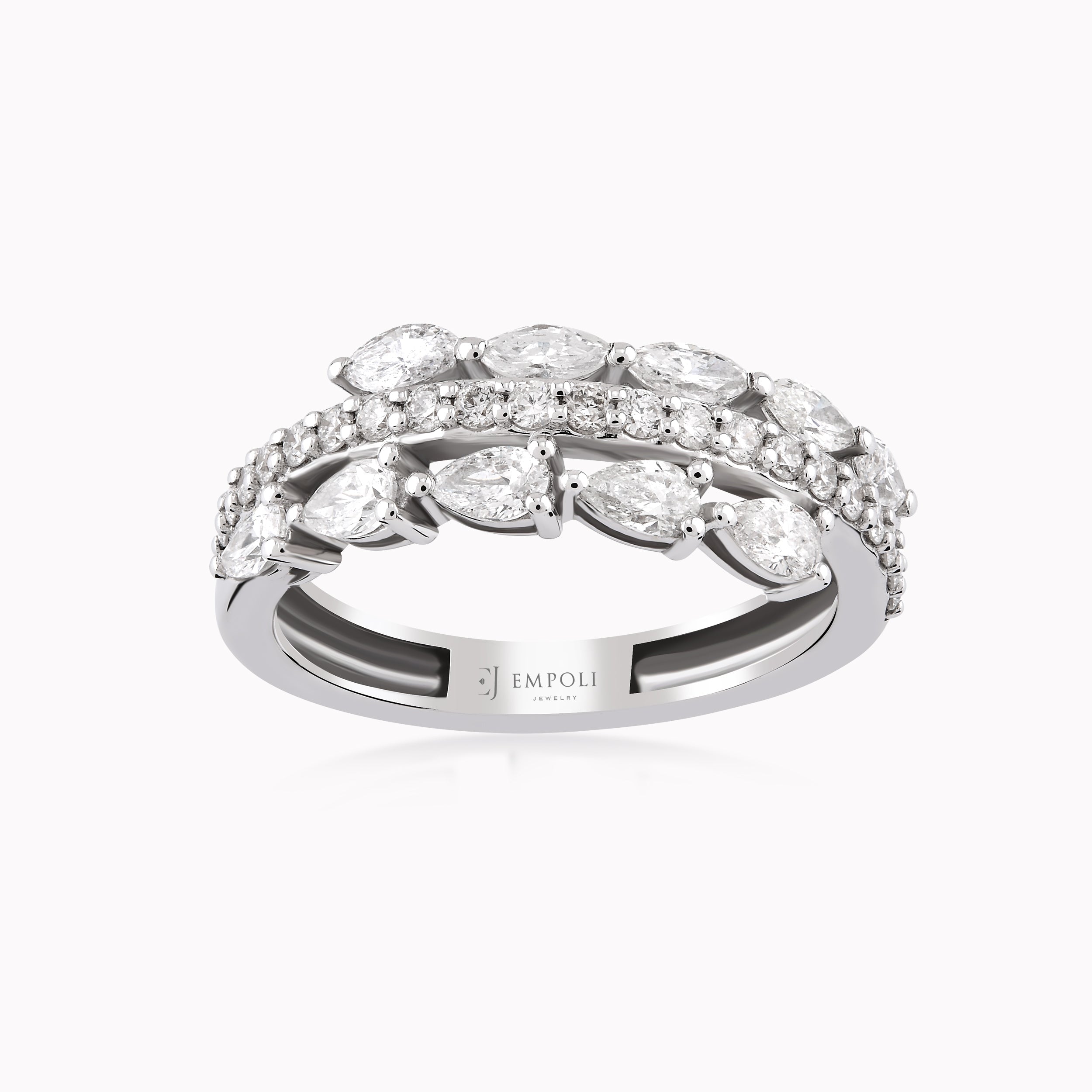 Inel Aur Alb 18K Cu Diamante 1.09ct