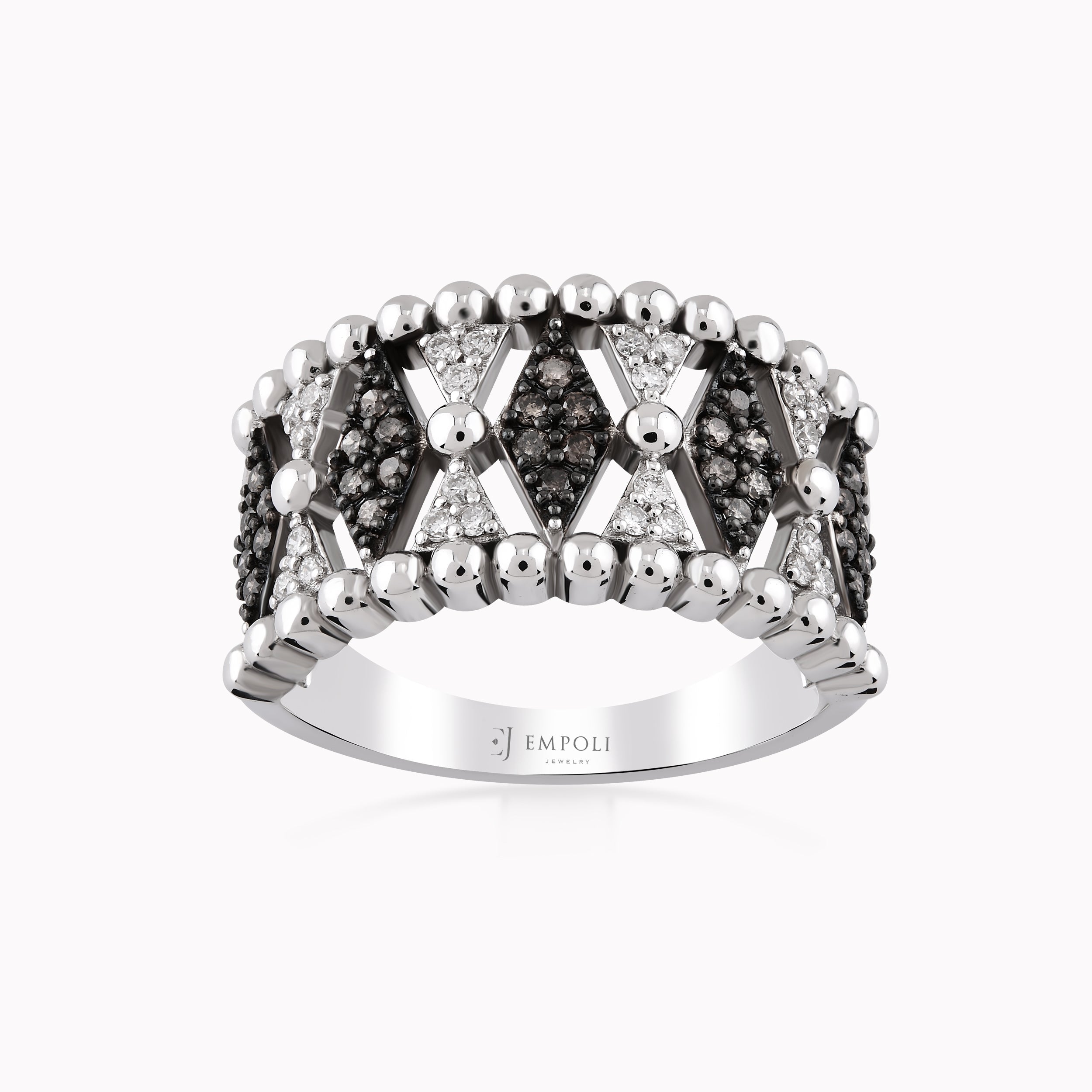 Inel Aur Alb 14K Cu Diamante 0.35ct