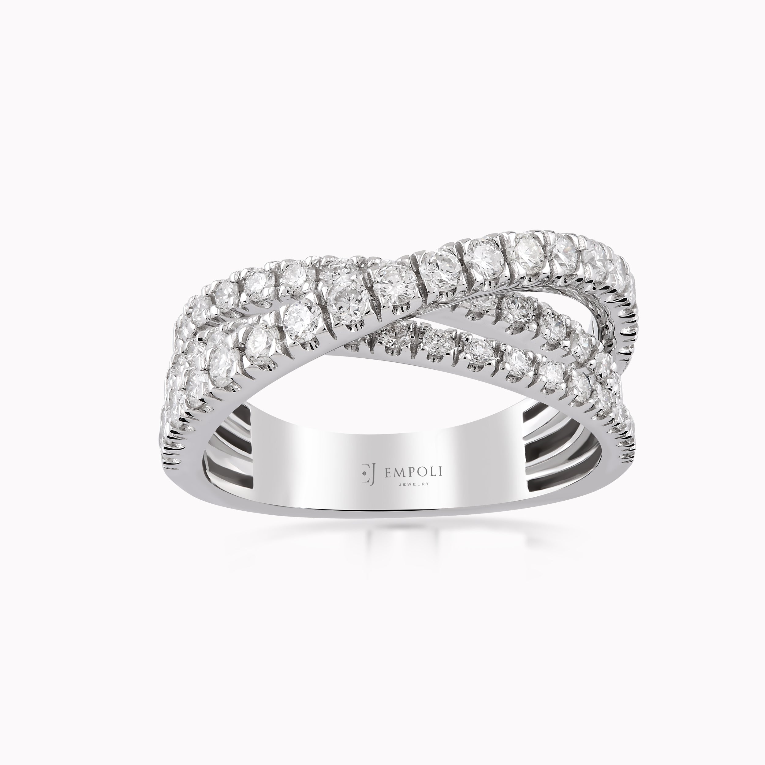 Inel Aur Alb 18K Cu Diamante 1.18ct