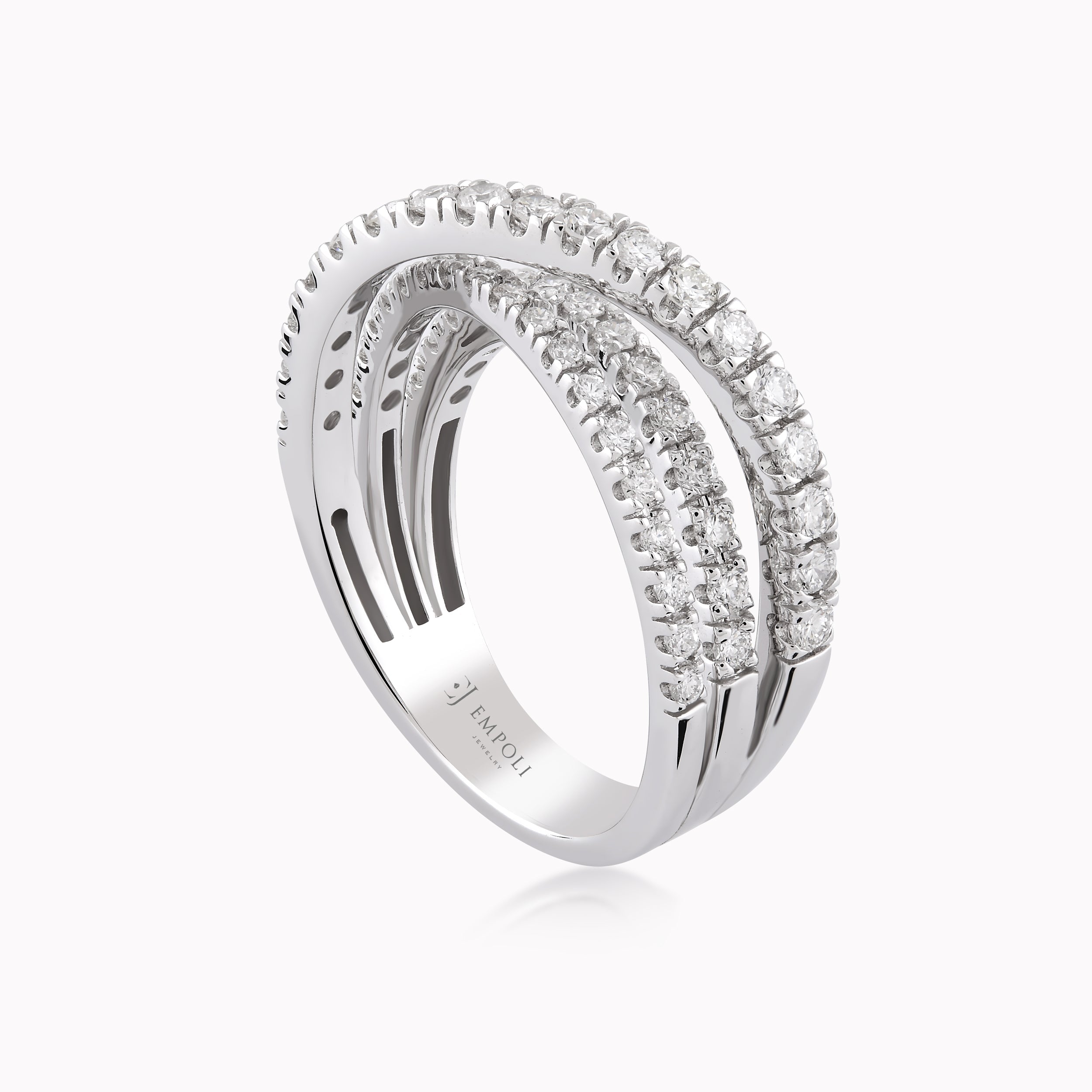 Inel Aur Alb 18K Cu Diamante 1.18ct