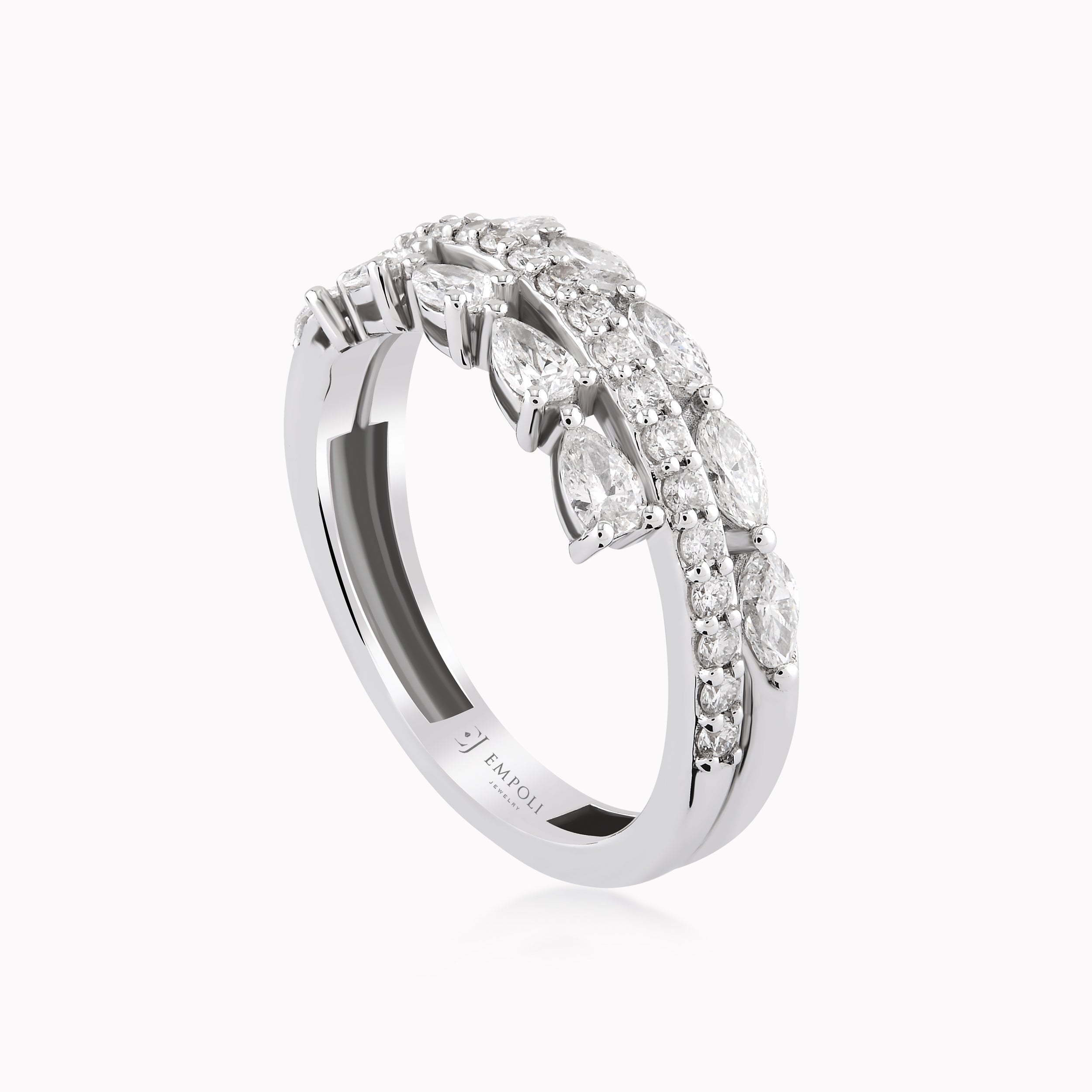 Inel Aur Alb 18K Cu Diamante 1.09ct