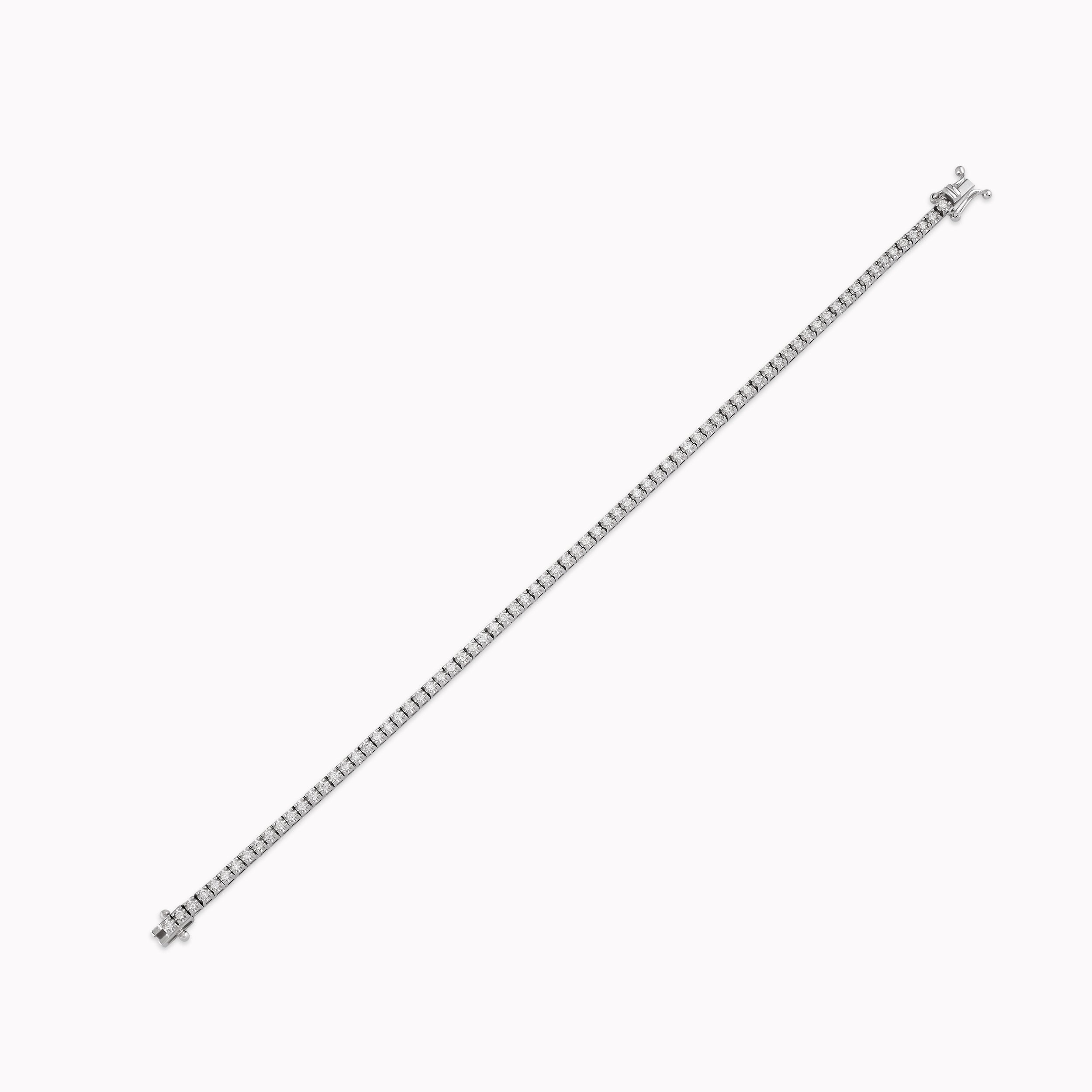 Bratara Aur Alb 14K cu Diamante 1.00ct