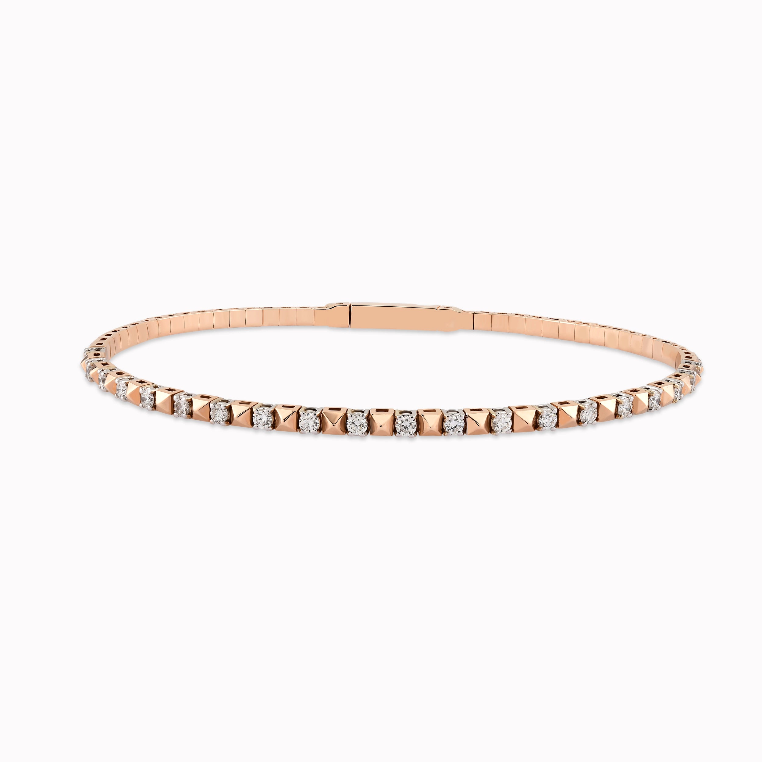 Bratara Aur Roz 14K cu Diamante 0.50ct